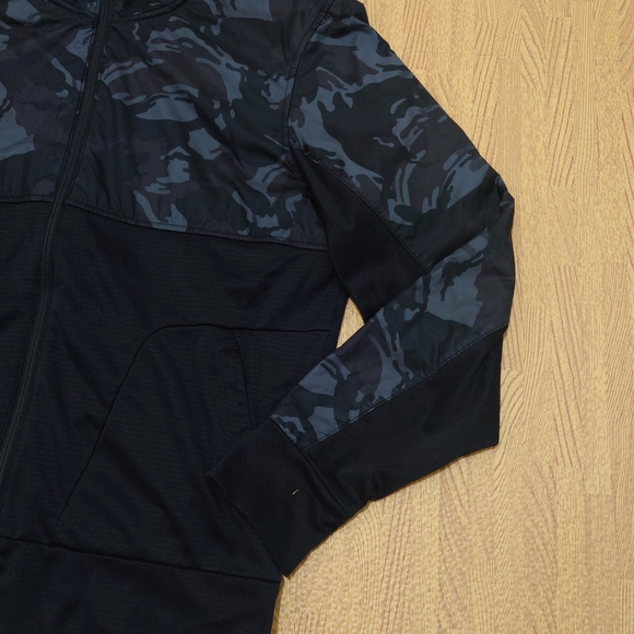 The North Face Jacket Men's Medium Camouflage Black Green Full Zip Hoodie - Picture 4 of 15